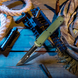 Patriot Tactical Overwatch OTF Knife (OD Green)