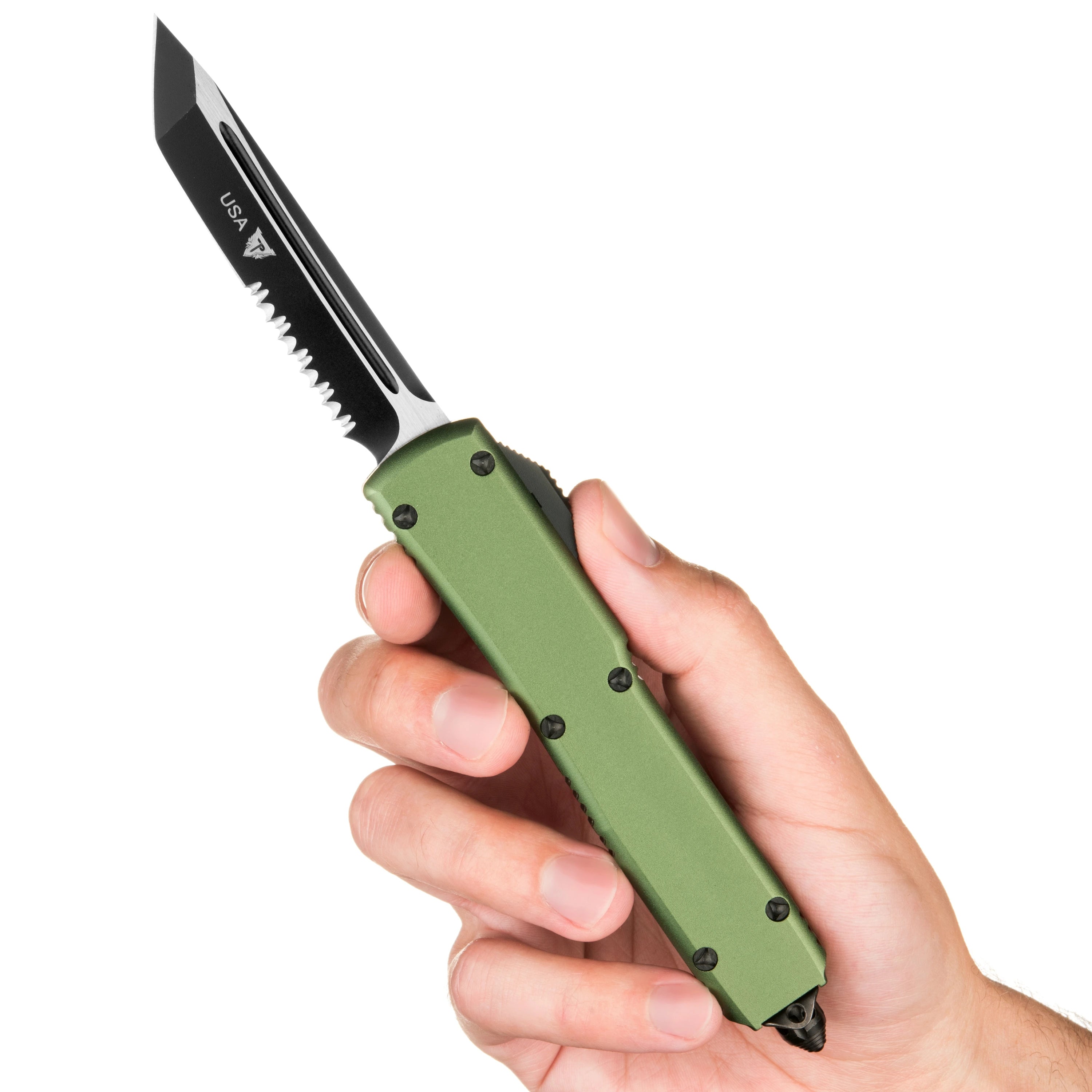 Patriot Tactical Overwatch OTF Knife (OD Green)
