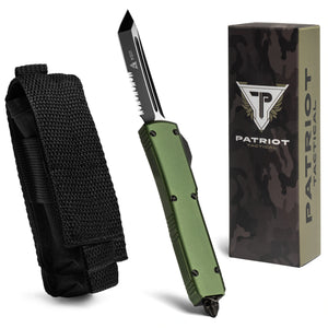 Patriot Tactical Overwatch OTF Knife (OD Green)