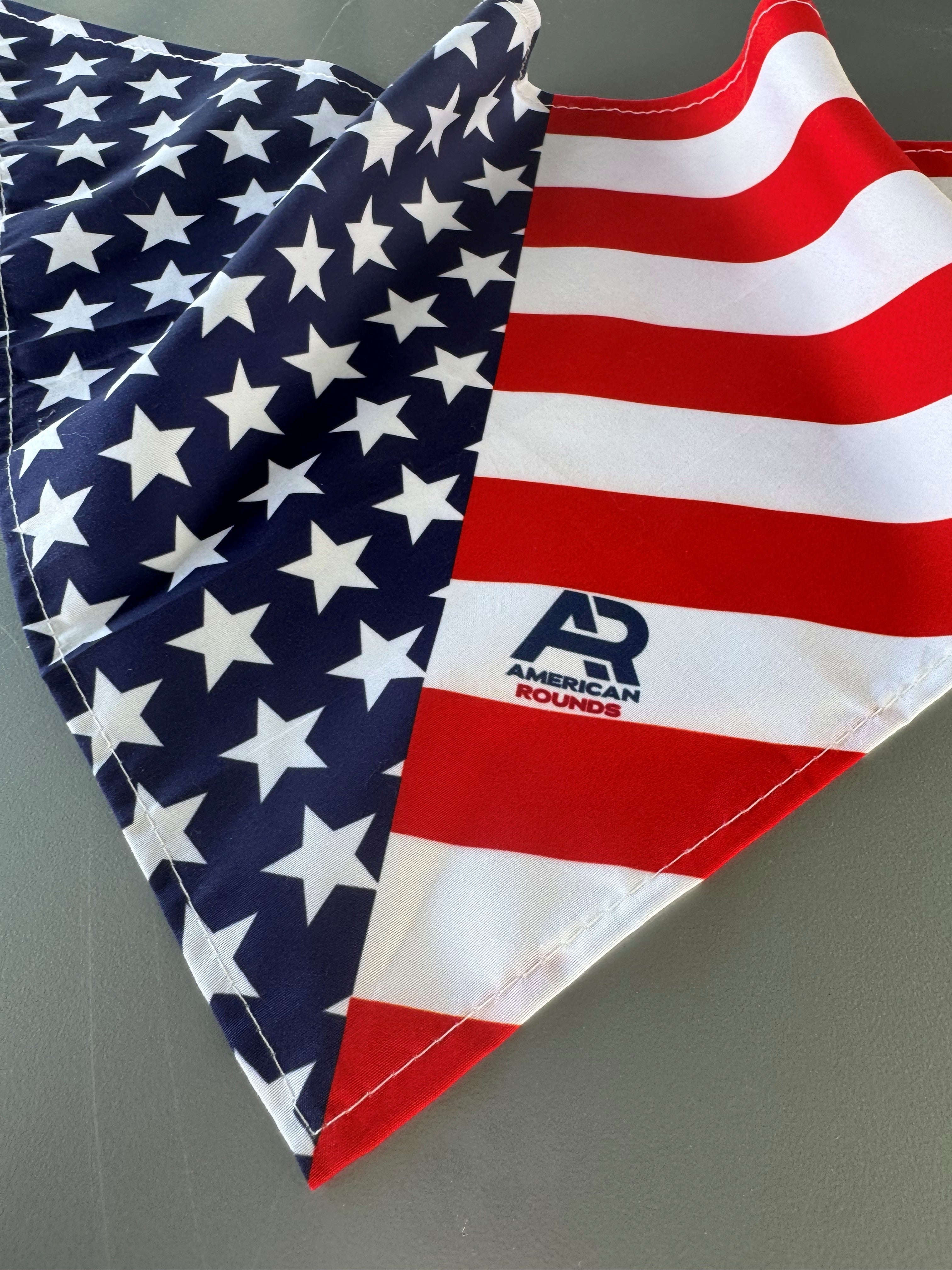 AR American Flag Dog Bandana